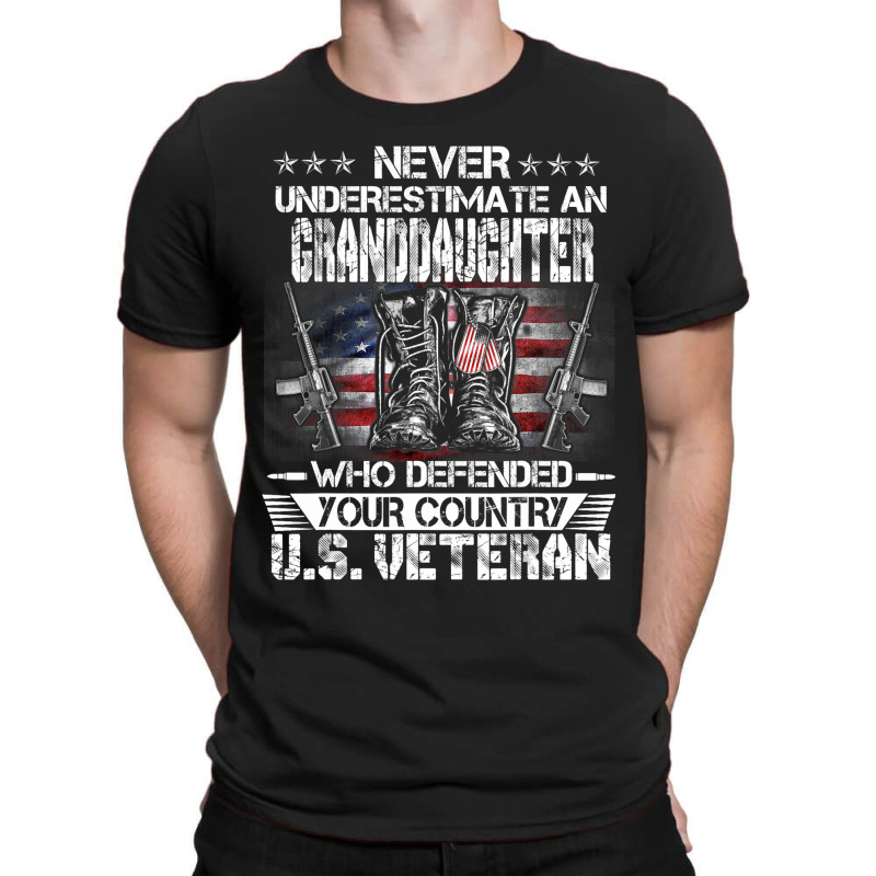 Us Veteran Granddaughter Veterans Day Us Patriot P T-shirt | Artistshot