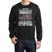 Us Veteran Granddaughter Veterans Day Us Patriot P Crewneck Sweatshirt | Artistshot