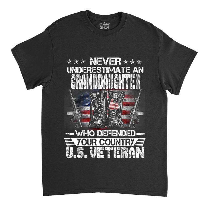 Us Veteran Granddaughter Veterans Day Us Patriot P Classic T-shirt | Artistshot