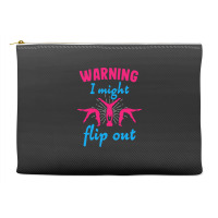 Warning I Might Flip Out Gymnastics Gymnast Cheerl Accessory Pouches | Artistshot