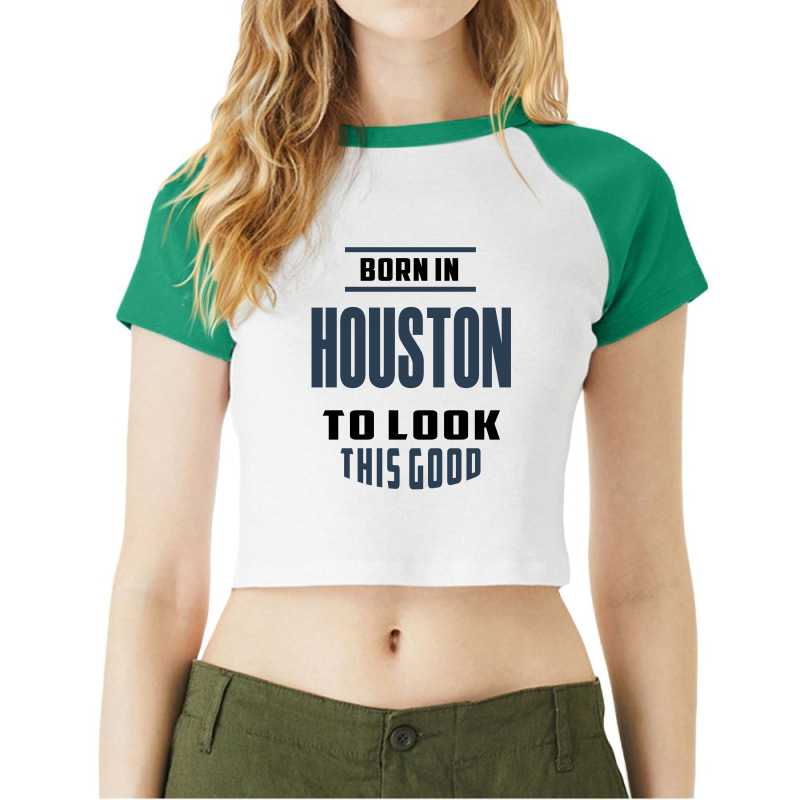 Houston Raglan Crop Top by Chris Ceconello | Artistshot