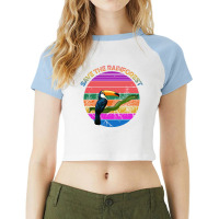 Save The Rainforest Raglan Crop Top | Artistshot