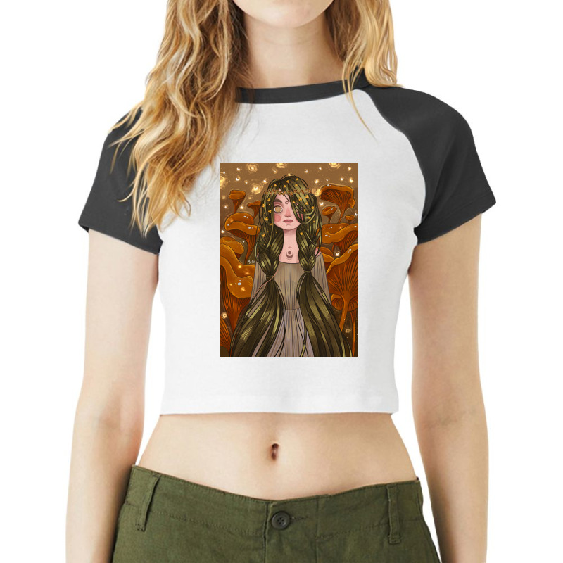 Forest Witch Raglan Crop Top by Olya Luki | Artistshot