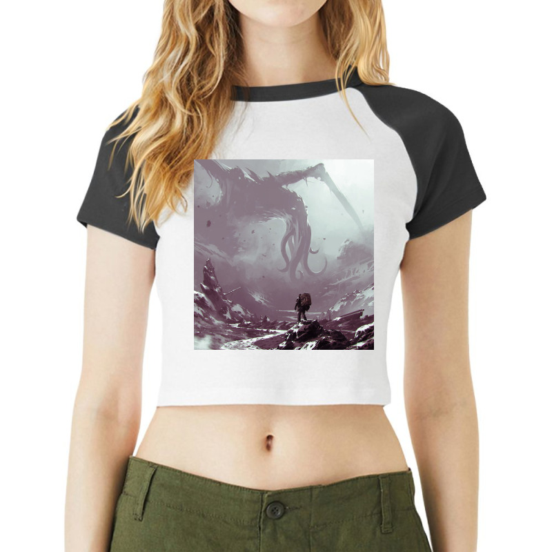 Transporter Raglan Crop Top by kalmahul | Artistshot