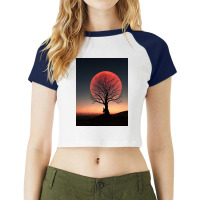 Moon Raglan Crop Top | Artistshot