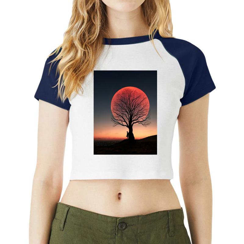 Moon Raglan Crop Top | Artistshot