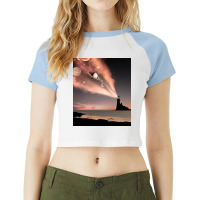 Lighthouse Light Raglan Crop Top | Artistshot