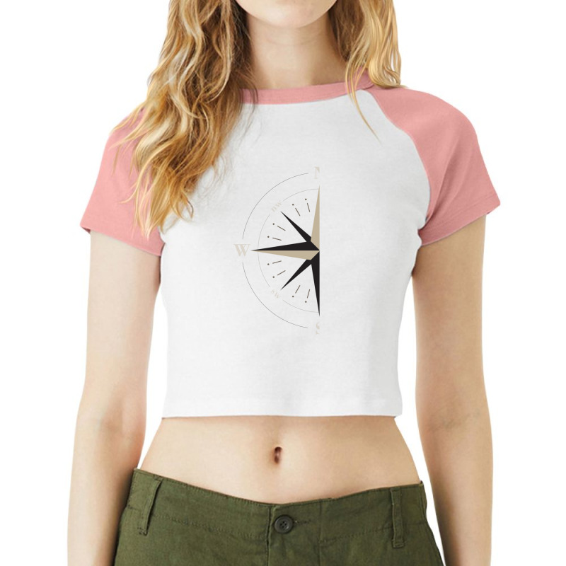 Compass Raglan Crop Top | Artistshot