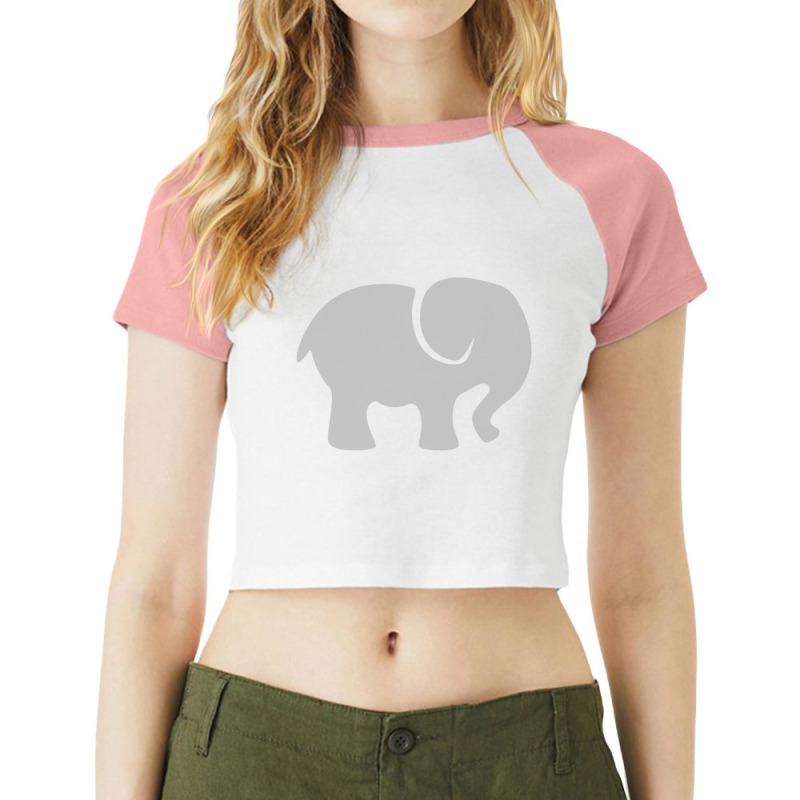 Elephant Cub Raglan Crop Top | Artistshot