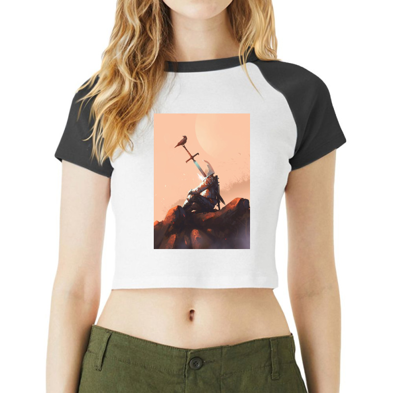 Lost Raglan Crop Top by kalmahul | Artistshot