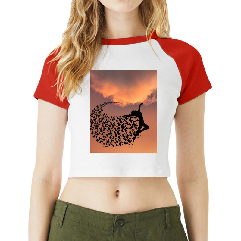 Flying Raglan Crop Top | Artistshot