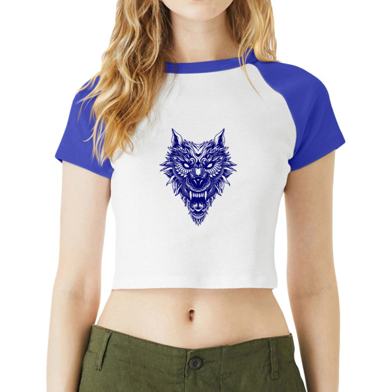 Monster 1 Raglan Crop Top | Artistshot