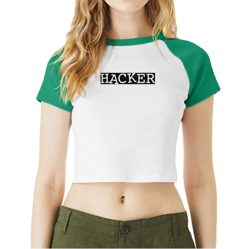 Hacker Raglan Crop Top | Artistshot