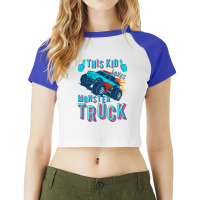 This Kid Loves Monster Truck | Racing Lovers Raglan Crop Top | Artistshot