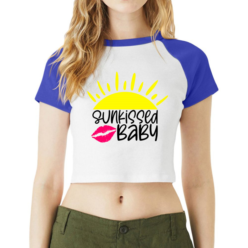 Sunkissed Baby Raglan Crop Top by Purpleblobart | Artistshot