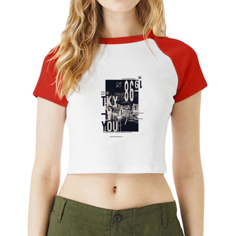 Tokyo Raglan Crop Top by Disgus_Thing | Artistshot