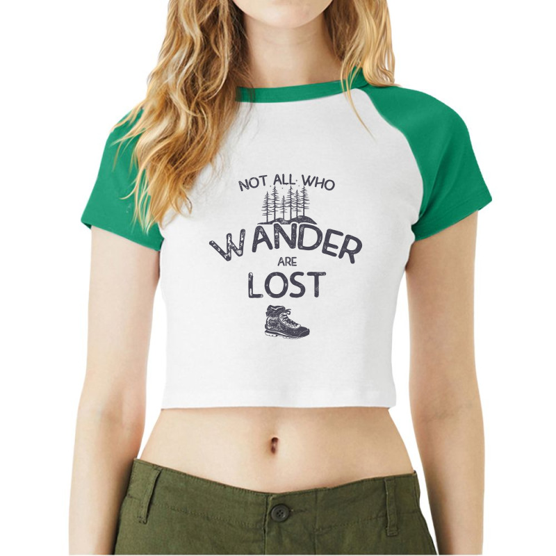 Wanderlost Lite Raglan Crop Top by Biraj | Artistshot