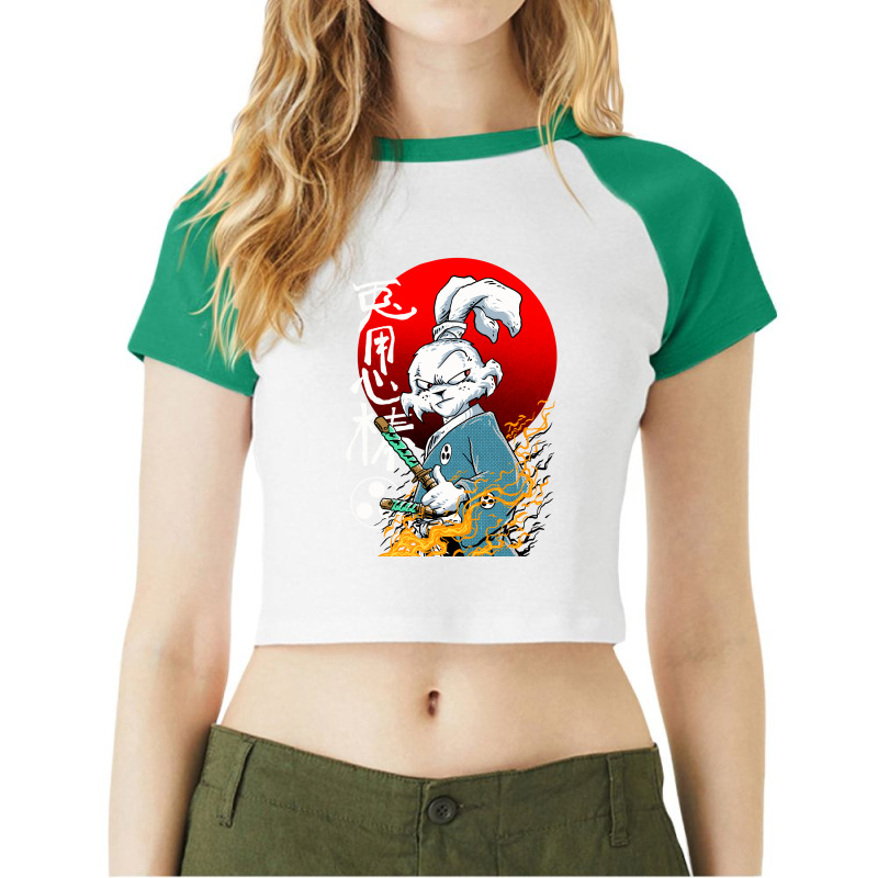 Usagi Yojimbo Raglan Crop Top | Artistshot