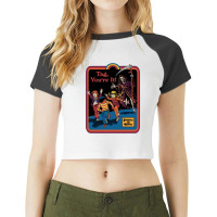 Tag, You're It Raglan Crop Top | Artistshot