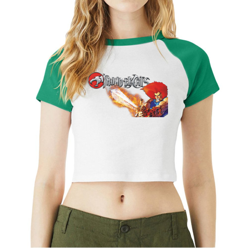 Thundercats 80s Cartonn Raglan Crop Top by coşkun | Artistshot