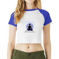 Inhale And Exhale Raglan Crop Top | Artistshot