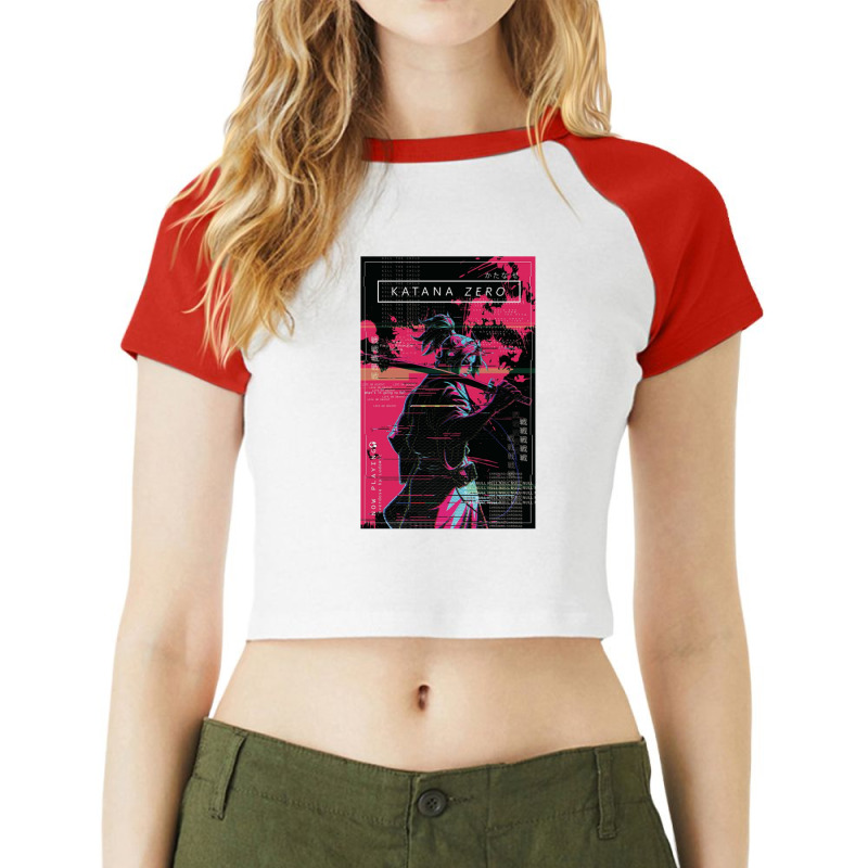 Katana Zero Raglan Crop Top by Mijil | Artistshot