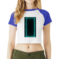 Blue Frame Raglan Crop Top | Artistshot