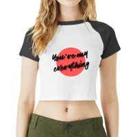 You're My Valentine (black) Raglan Crop Top | Artistshot