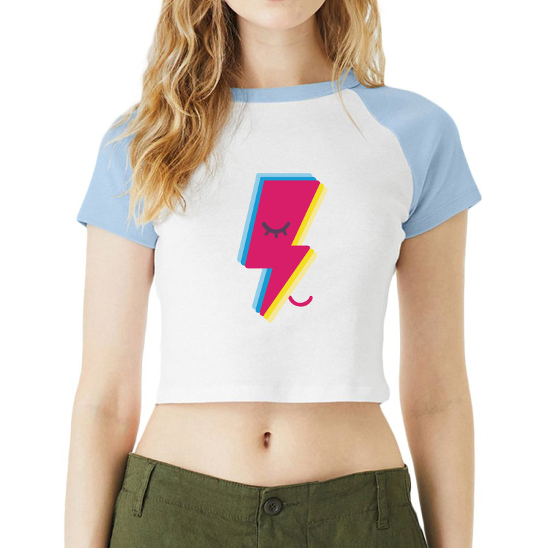 Ziggy Lighting Raglan Crop Top by suryanaagus | Artistshot