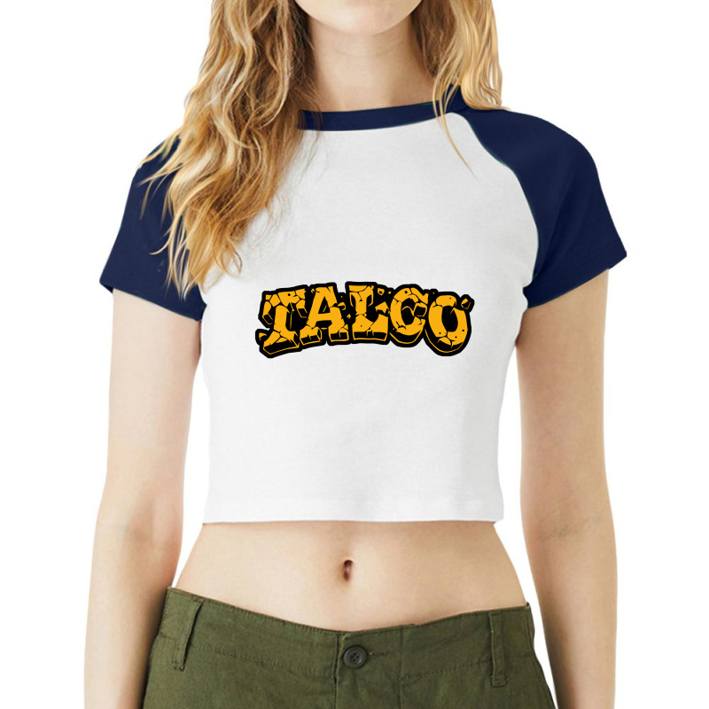 Talco Ska Punk Raglan Crop Top | Artistshot