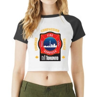 Fire And Rescue Raglan Crop Top | Artistshot