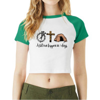 Alot Can Happen In 3 Days Raglan Crop Top | Artistshot