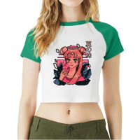 Taste Of Summer Raglan Crop Top | Artistshot