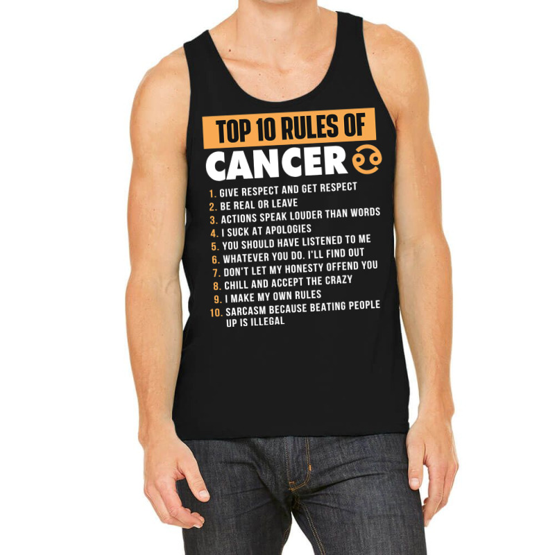 Top 10 Rules Ofhoroscope Astrology Zodiac Sign Tank Top | Artistshot