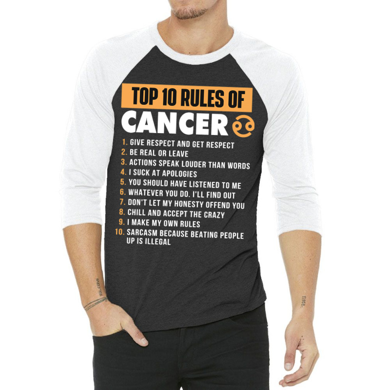 Top 10 Rules Ofhoroscope Astrology Zodiac Sign 3/4 Sleeve Shirt | Artistshot