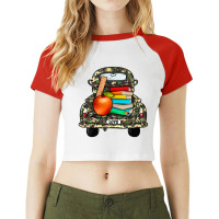 Farm Truck,back To School Raglan Crop Top | Artistshot