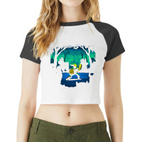 Light Of Courage Raglan Crop Top | Artistshot