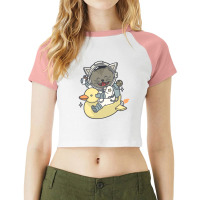 Catspace Raglan Crop Top | Artistshot