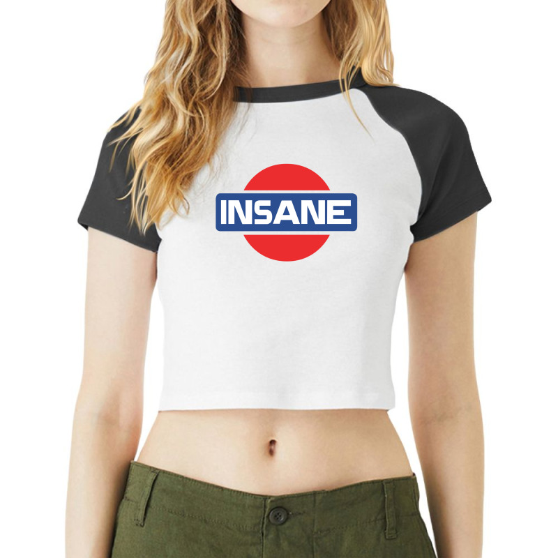 The Insane Cool Graphic T-shirt New Raglan Crop Top by Artcraft99 | Artistshot