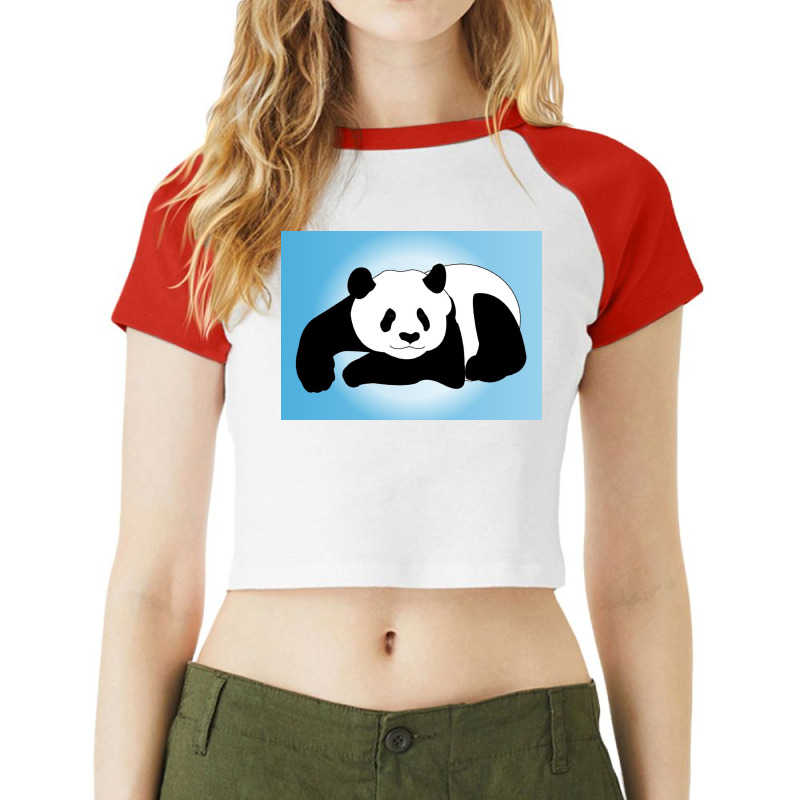 Mommy Panda Raglan Crop Top by Artango | Artistshot