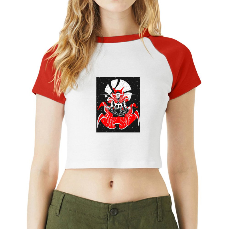 People Are Strange Raglan Crop Top by BLACKSTONE | Artistshot