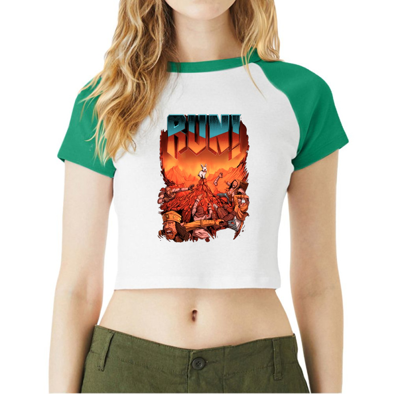 Run! Raglan Crop Top by renkuz | Artistshot