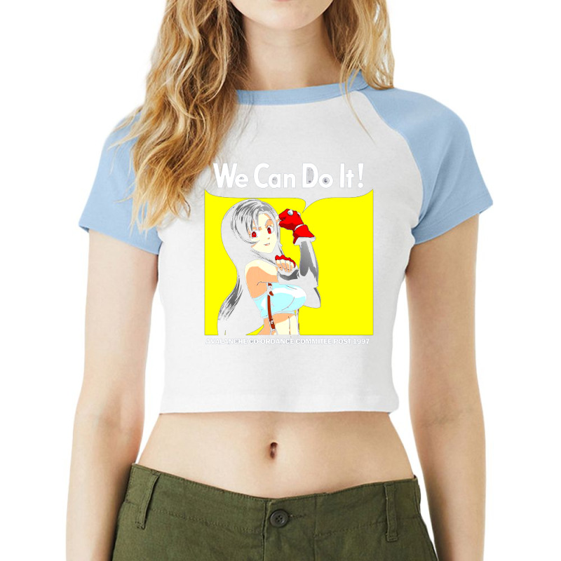 Avalanche Can Do It Raglan Crop Top by Robertos | Artistshot