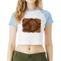 Christmas Background Raglan Crop Top | Artistshot