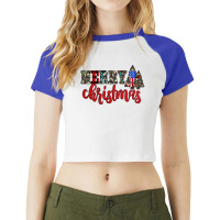 Merry Christmas Raglan Crop Top | Artistshot