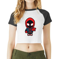 Spider Miles Morales Chibi Raglan Crop Top | Artistshot