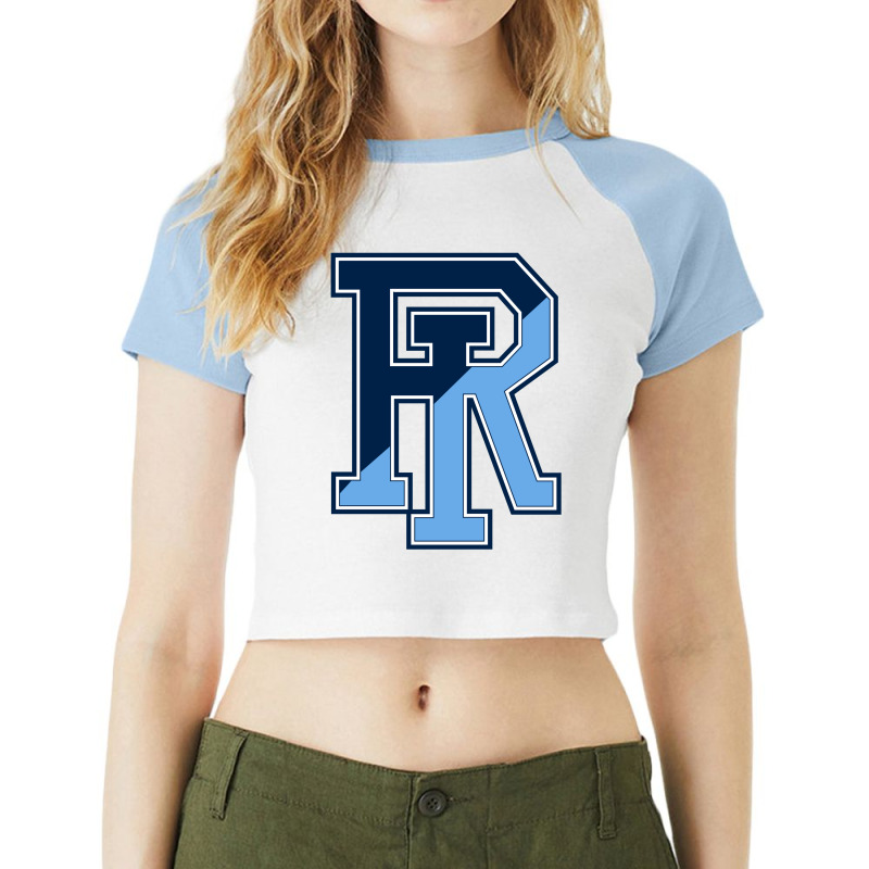 Rhode Island Rams Raglan Crop Top by SUKAMANTHTREE | Artistshot