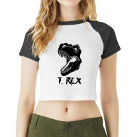 Dinosaurus Raglan Crop Top | Artistshot