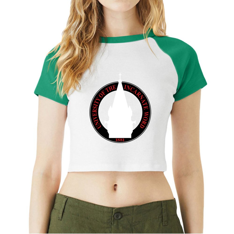 University Of The Incarnate Word Raglan Crop Top by budakbatur | Artistshot