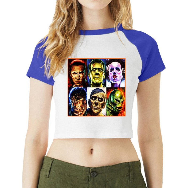 Horror Film Raglan Crop Top | Artistshot